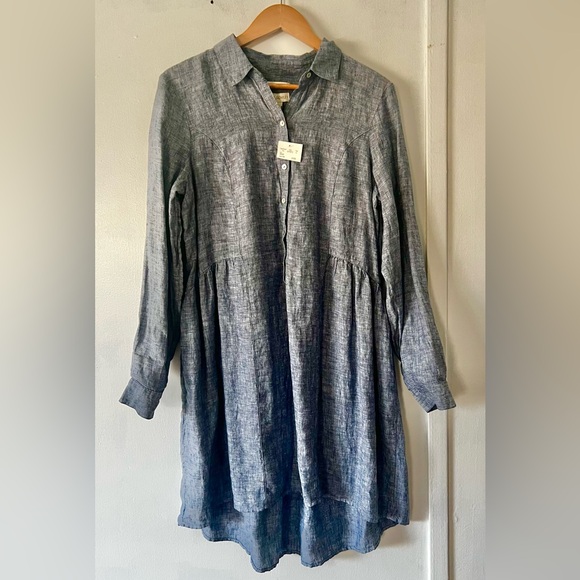 Cynthia Rowley Dresses & Skirts - 100 % Linen Cynthia Rowley Long Sleeve Dress